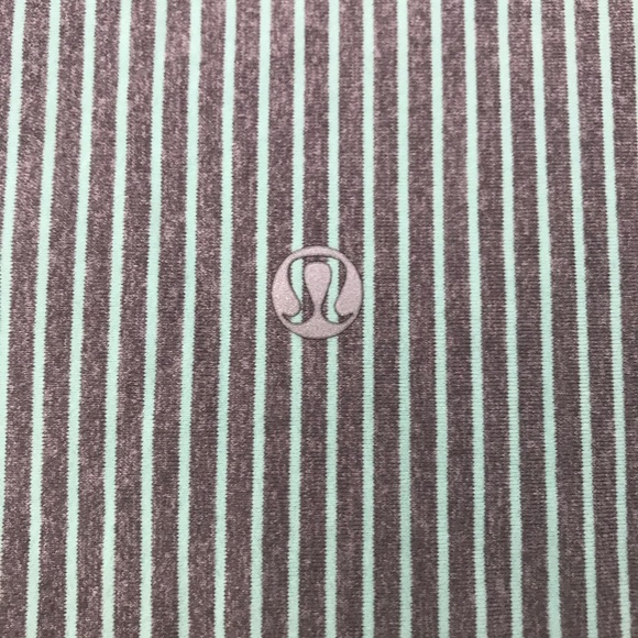 Lululemon Beautiful Grey & Teal Striped Tank - Picture 5 of 5